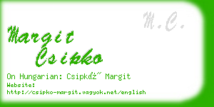 margit csipko business card
